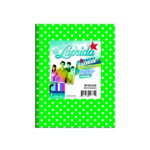 LAPRIDA CUADERNO LUNAR VERDE RAYADO T/D x 50hj